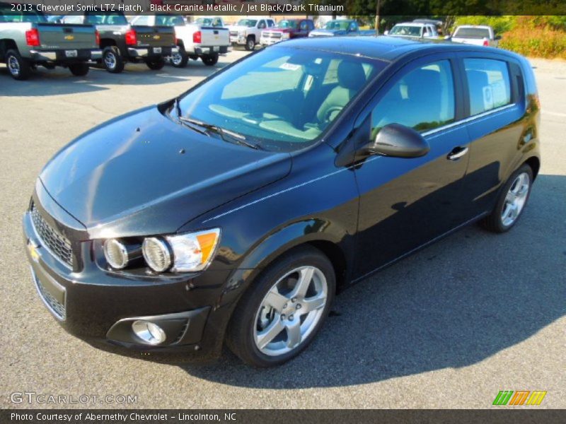 Black Granite Metallic / Jet Black/Dark Titanium 2013 Chevrolet Sonic LTZ Hatch
