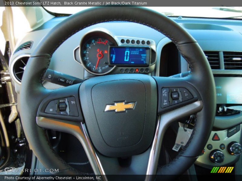 Black Granite Metallic / Jet Black/Dark Titanium 2013 Chevrolet Sonic LTZ Hatch