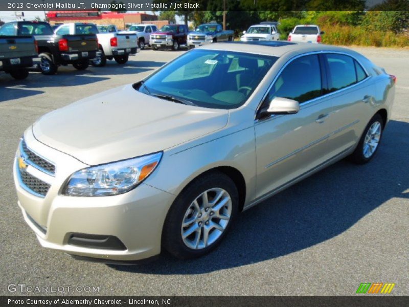 Champagne Silver Metallic / Jet Black 2013 Chevrolet Malibu LT