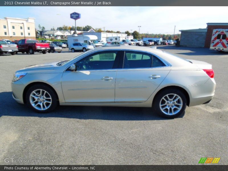 Champagne Silver Metallic / Jet Black 2013 Chevrolet Malibu LT