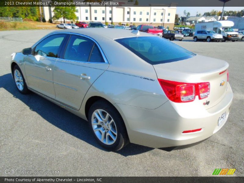 Champagne Silver Metallic / Jet Black 2013 Chevrolet Malibu LT