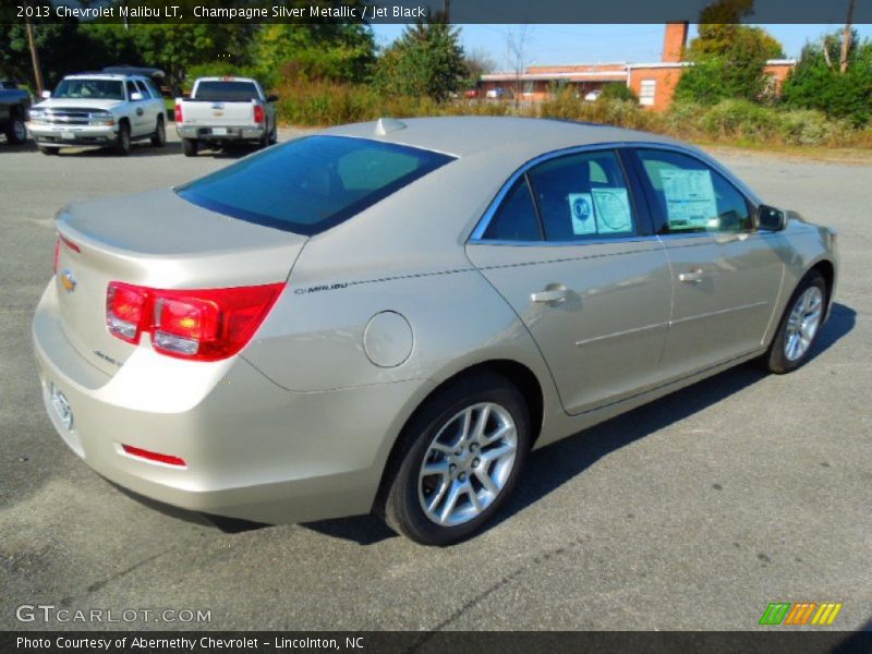 Champagne Silver Metallic / Jet Black 2013 Chevrolet Malibu LT