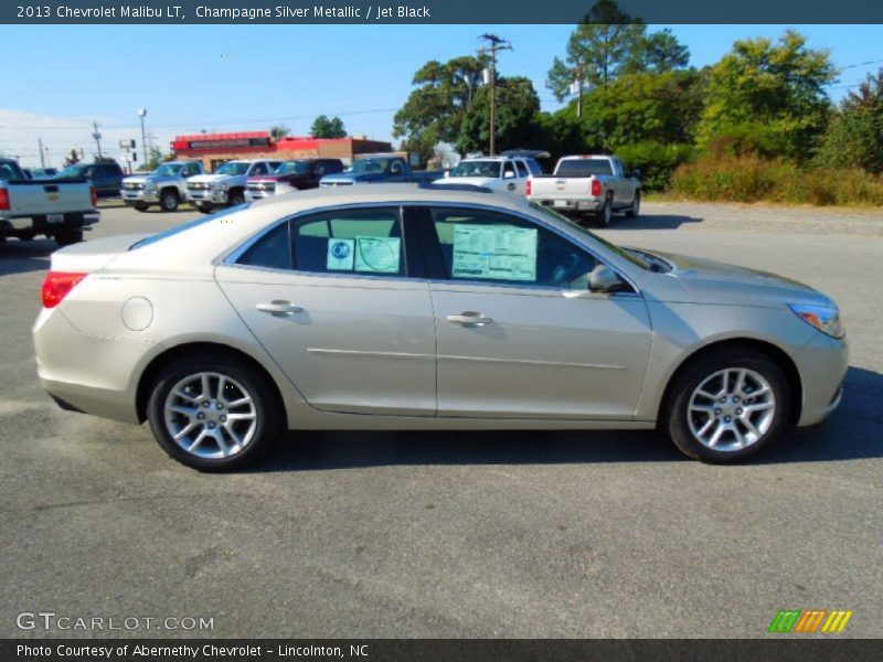 Champagne Silver Metallic / Jet Black 2013 Chevrolet Malibu LT