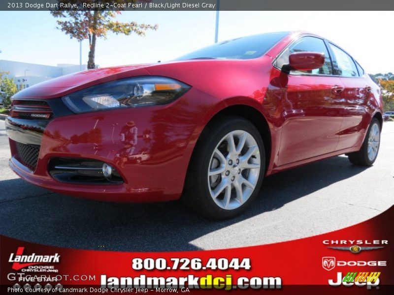 Redline 2-Coat Pearl / Black/Light Diesel Gray 2013 Dodge Dart Rallye