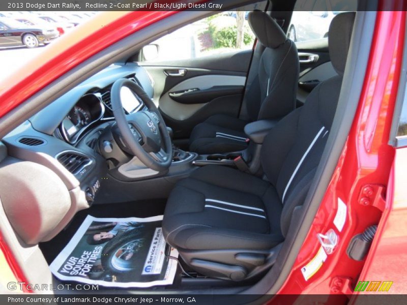 Redline 2-Coat Pearl / Black/Light Diesel Gray 2013 Dodge Dart Rallye