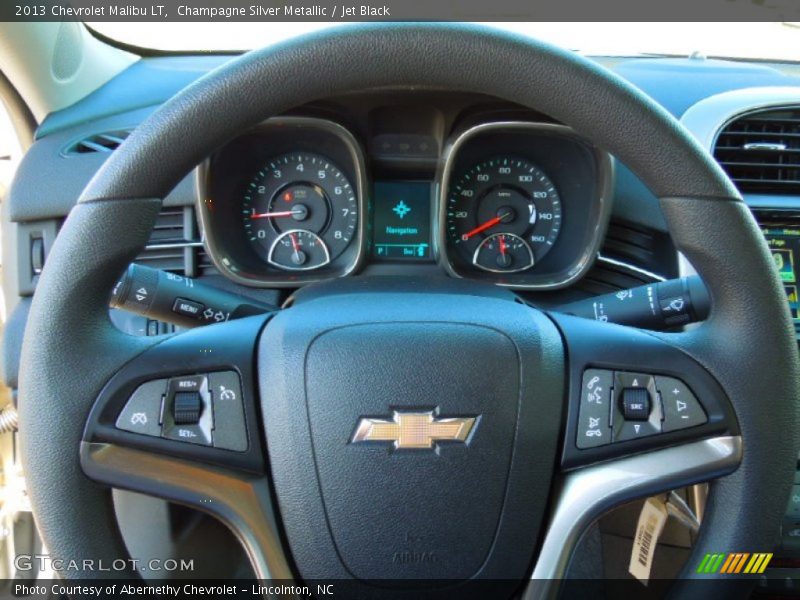 Champagne Silver Metallic / Jet Black 2013 Chevrolet Malibu LT