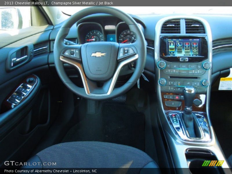 Champagne Silver Metallic / Jet Black 2013 Chevrolet Malibu LT