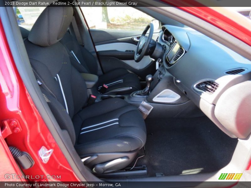 Redline 2-Coat Pearl / Black/Light Diesel Gray 2013 Dodge Dart Rallye