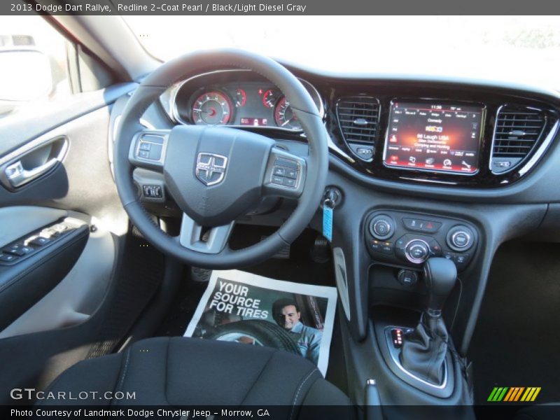 Redline 2-Coat Pearl / Black/Light Diesel Gray 2013 Dodge Dart Rallye