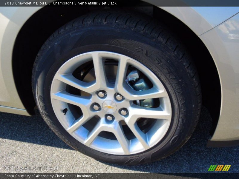 Champagne Silver Metallic / Jet Black 2013 Chevrolet Malibu LT