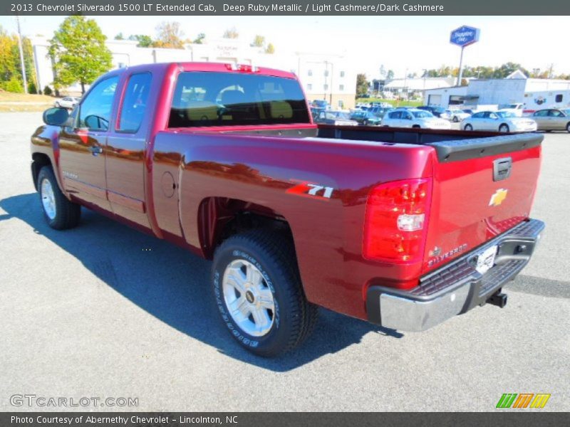 Deep Ruby Metallic / Light Cashmere/Dark Cashmere 2013 Chevrolet Silverado 1500 LT Extended Cab