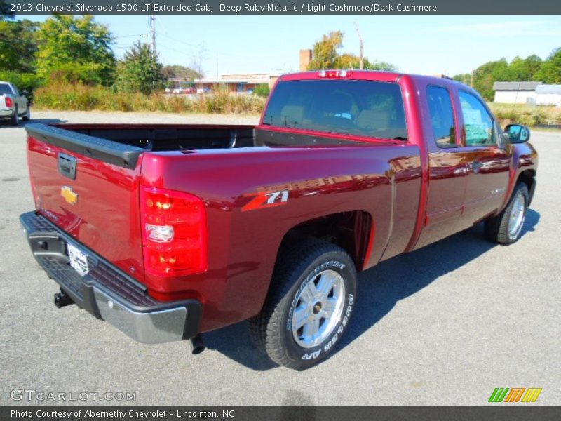 Deep Ruby Metallic / Light Cashmere/Dark Cashmere 2013 Chevrolet Silverado 1500 LT Extended Cab