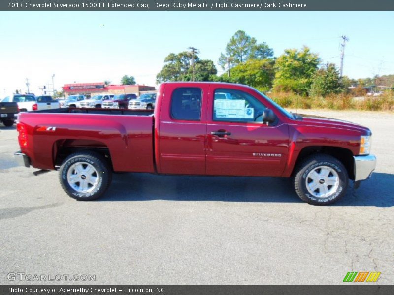 Deep Ruby Metallic / Light Cashmere/Dark Cashmere 2013 Chevrolet Silverado 1500 LT Extended Cab