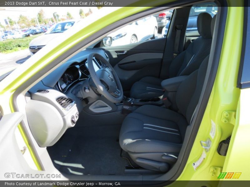 Front Seat of 2013 Dart SXT