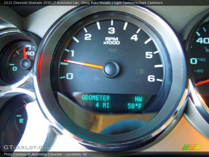 Deep Ruby Metallic / Light Cashmere/Dark Cashmere 2013 Chevrolet Silverado 1500 LT Extended Cab