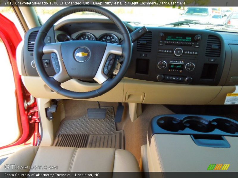 Deep Ruby Metallic / Light Cashmere/Dark Cashmere 2013 Chevrolet Silverado 1500 LT Extended Cab