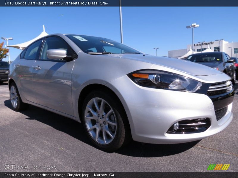 Bright Silver Metallic / Diesel Gray 2013 Dodge Dart Rallye
