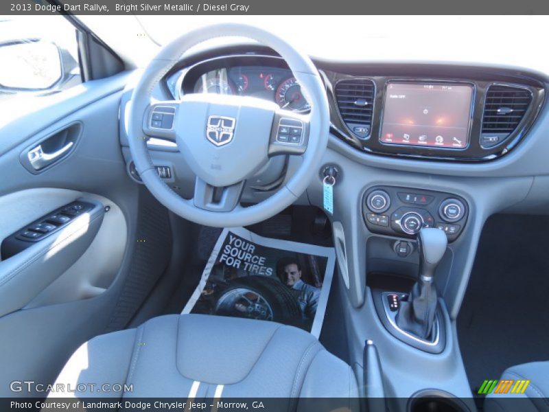 Bright Silver Metallic / Diesel Gray 2013 Dodge Dart Rallye