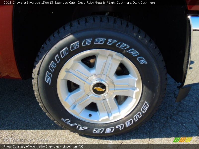 Deep Ruby Metallic / Light Cashmere/Dark Cashmere 2013 Chevrolet Silverado 1500 LT Extended Cab