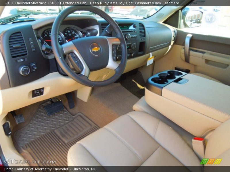 Deep Ruby Metallic / Light Cashmere/Dark Cashmere 2013 Chevrolet Silverado 1500 LT Extended Cab