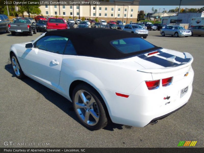 Summit White / Gray 2013 Chevrolet Camaro LT/RS Convertible