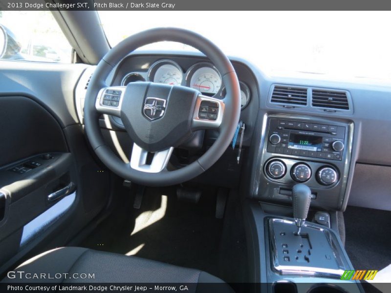Pitch Black / Dark Slate Gray 2013 Dodge Challenger SXT