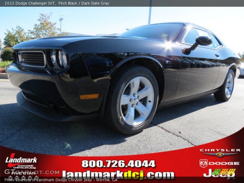Pitch Black / Dark Slate Gray 2013 Dodge Challenger SXT