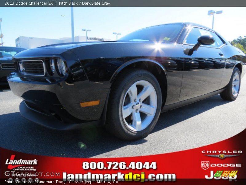 Pitch Black / Dark Slate Gray 2013 Dodge Challenger SXT
