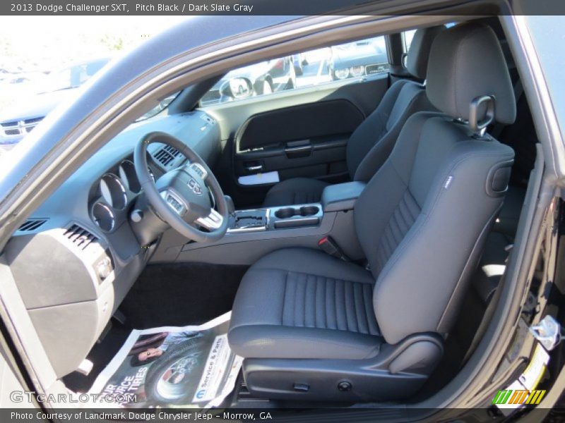Pitch Black / Dark Slate Gray 2013 Dodge Challenger SXT