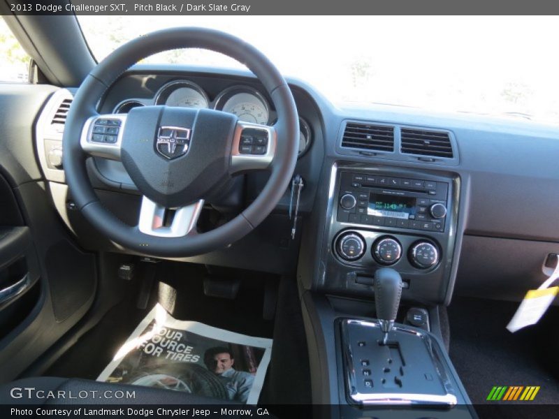 Pitch Black / Dark Slate Gray 2013 Dodge Challenger SXT