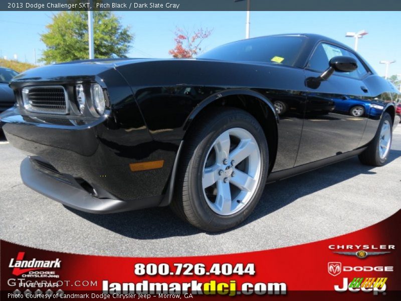 Pitch Black / Dark Slate Gray 2013 Dodge Challenger SXT