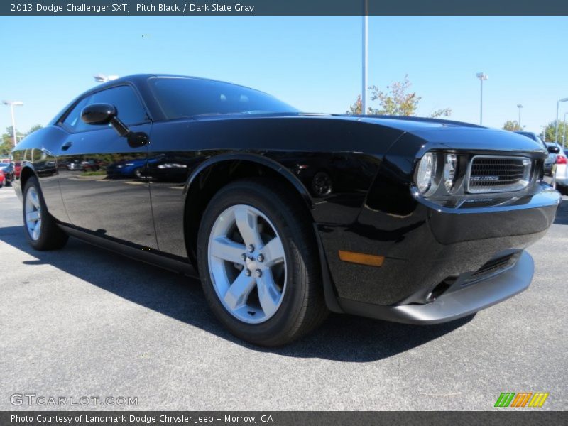 Pitch Black / Dark Slate Gray 2013 Dodge Challenger SXT