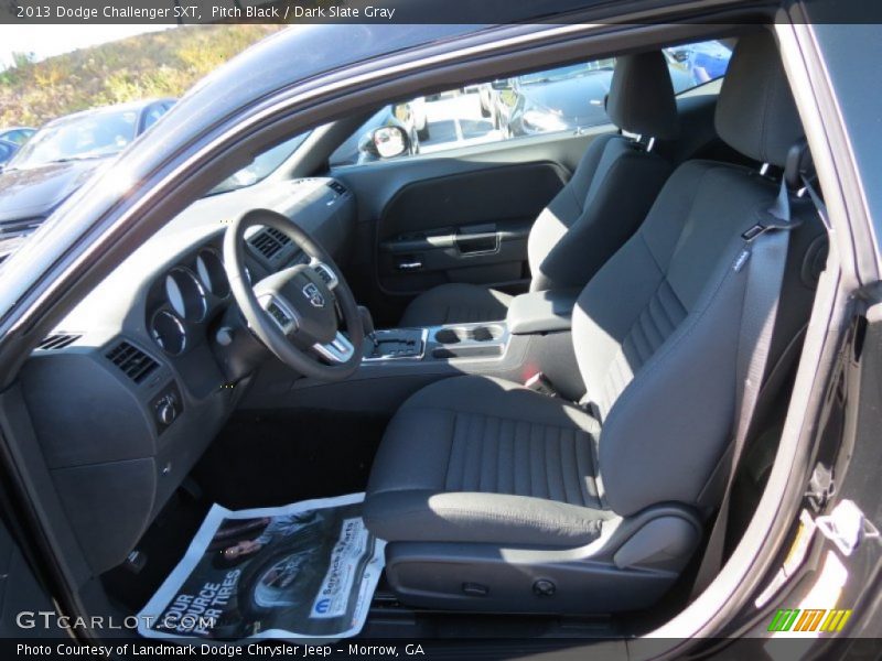 Pitch Black / Dark Slate Gray 2013 Dodge Challenger SXT