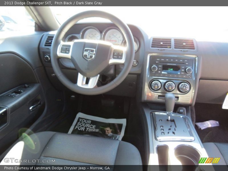 Pitch Black / Dark Slate Gray 2013 Dodge Challenger SXT