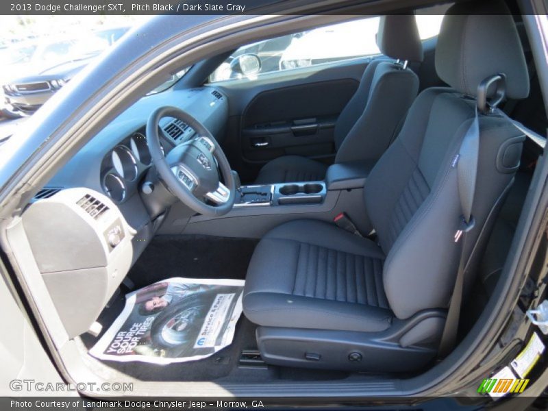 Pitch Black / Dark Slate Gray 2013 Dodge Challenger SXT