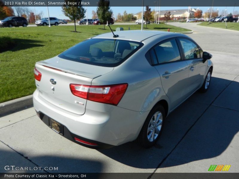 Silverstone Beige / Black 2013 Kia Rio EX Sedan