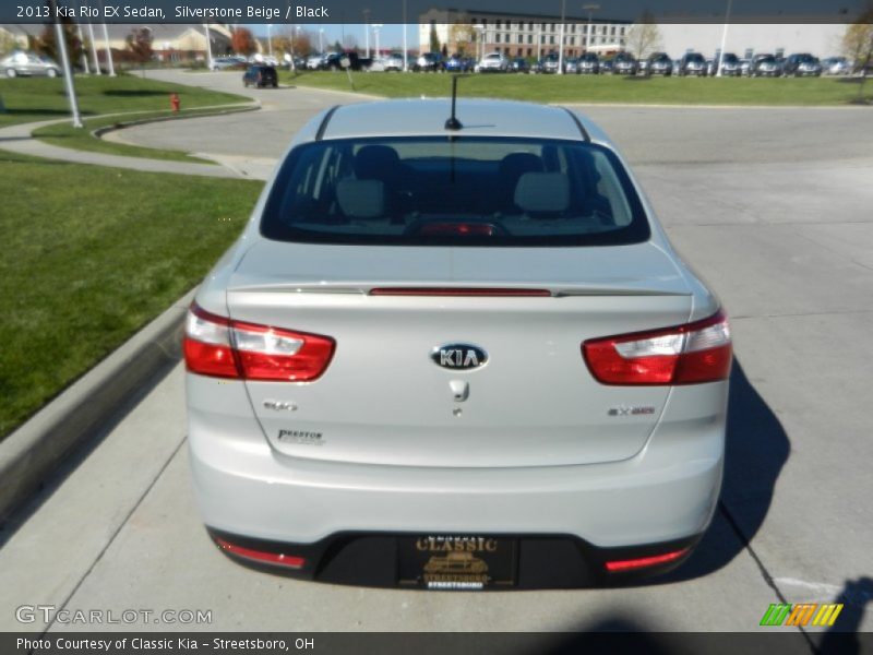 Silverstone Beige / Black 2013 Kia Rio EX Sedan