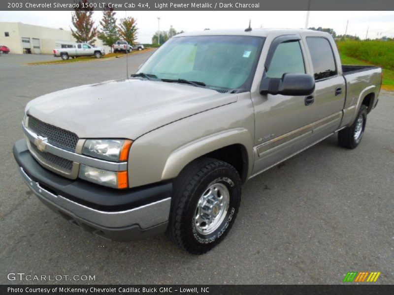 Light Pewter Metallic / Dark Charcoal 2003 Chevrolet Silverado 1500 LT Crew Cab 4x4