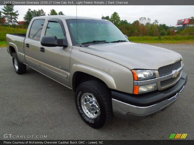 Light Pewter Metallic / Dark Charcoal 2003 Chevrolet Silverado 1500 LT Crew Cab 4x4