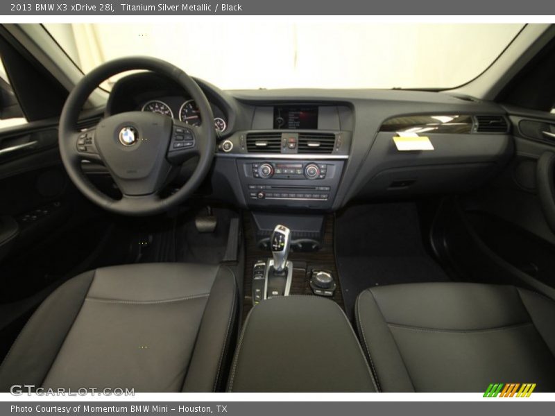 Titanium Silver Metallic / Black 2013 BMW X3 xDrive 28i