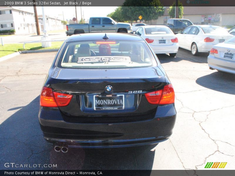 Jet Black / Beige 2009 BMW 3 Series 328xi Sedan