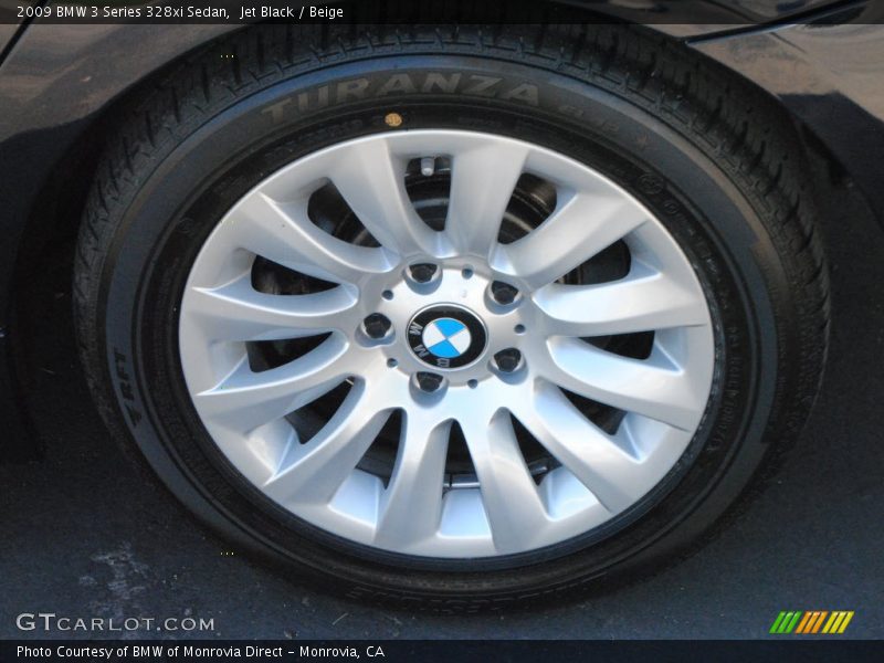 Jet Black / Beige 2009 BMW 3 Series 328xi Sedan