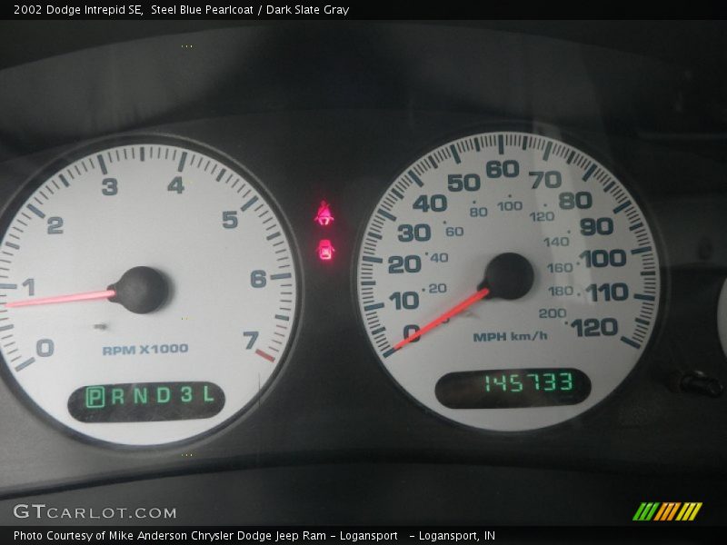 Steel Blue Pearlcoat / Dark Slate Gray 2002 Dodge Intrepid SE