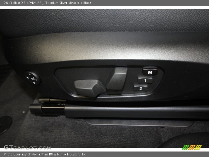 Titanium Silver Metallic / Black 2013 BMW X3 xDrive 28i