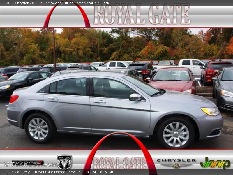 Billet Silver Metallic / Black 2013 Chrysler 200 Limited Sedan