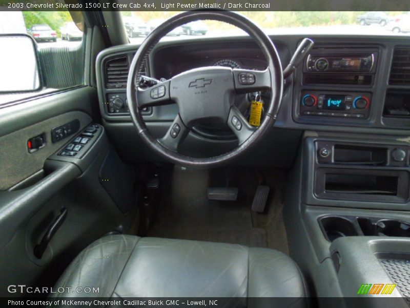 Light Pewter Metallic / Dark Charcoal 2003 Chevrolet Silverado 1500 LT Crew Cab 4x4