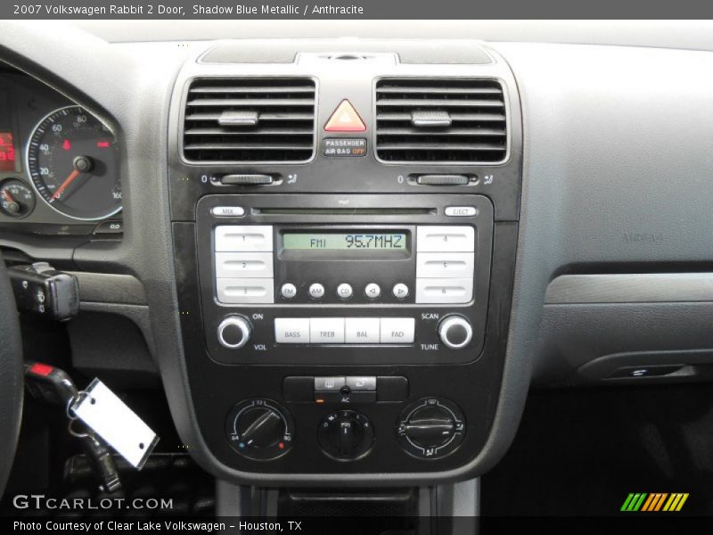 Controls of 2007 Rabbit 2 Door