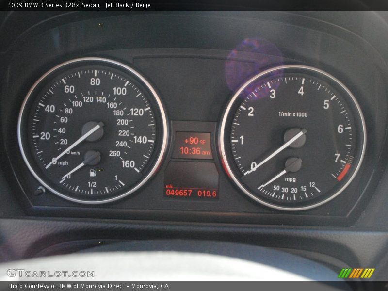 Jet Black / Beige 2009 BMW 3 Series 328xi Sedan