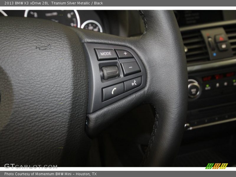 Titanium Silver Metallic / Black 2013 BMW X3 xDrive 28i