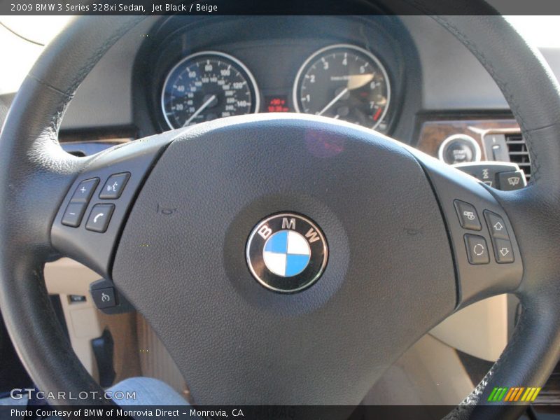Jet Black / Beige 2009 BMW 3 Series 328xi Sedan